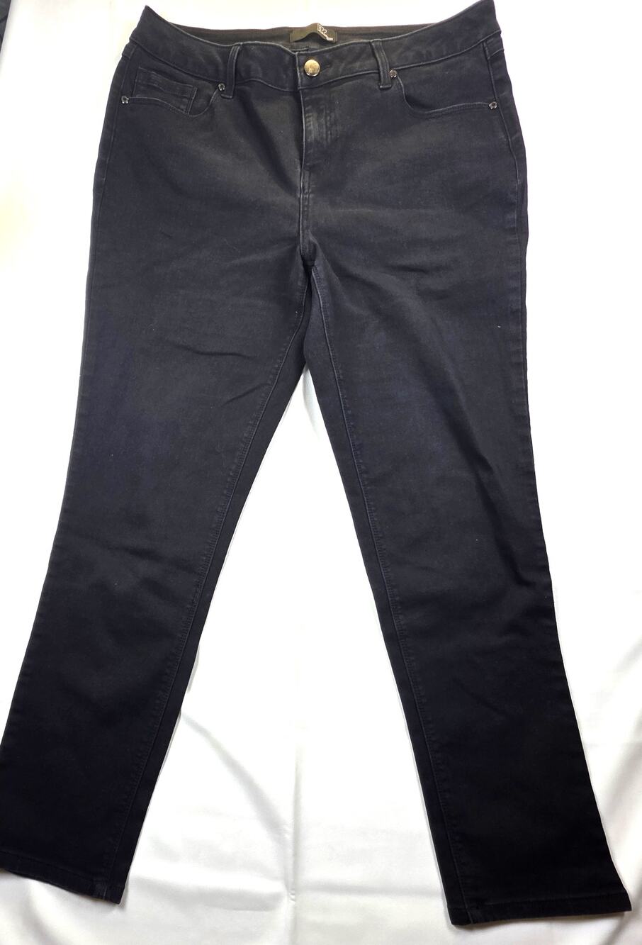 1822 Skinny Fit Black Stretch Denim Jeans Size 16